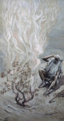 Moses adores God in the burning bush, James Tissot (1836-1902), French Jewish Museum, New York