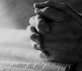 praying hands &amp; Bible