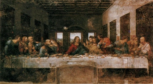 The Last Supper, Leonardo da Vinci (1494-1499), the Convent of Santa Maria delle Grazie, Milan.