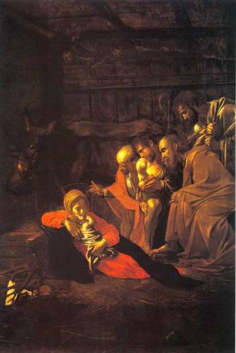 Adoration of the Shepherds (1609) Michelangelo Merisi da Caravaggio (1571-1610)