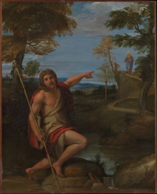 Saint John the Baptist Bearing Witness (c. 1600), Annibale Carracci (1560-1609)